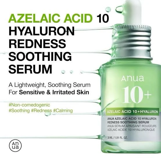 Anua Azelaic Acid 10 Hyaluron Redness Soothing Serum - 30ml | korea - Image 3