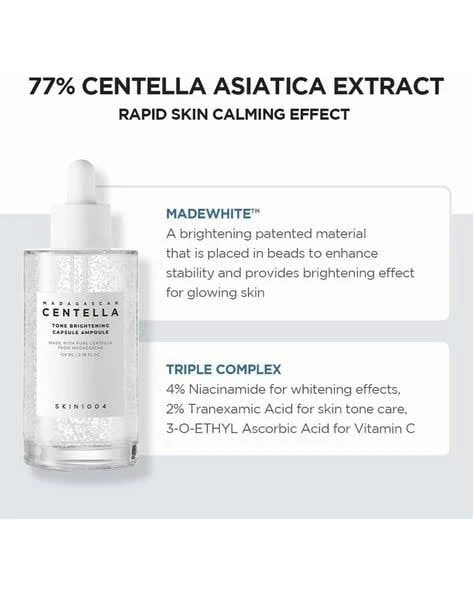 Centella SKIN 1004 Madagascar TONE BRIGHTENING  Fresh Ampoule 100ml - Image 5