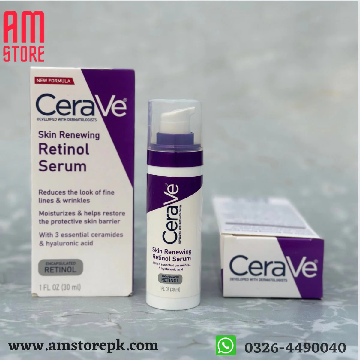 CERAVE Skin Renewing Retinol Serum (Original Factory Leftover Stock) - Image 4