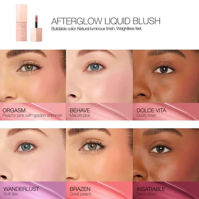 NARS Afterglow Liquid Blush- (Dolce Vita) - Image 4