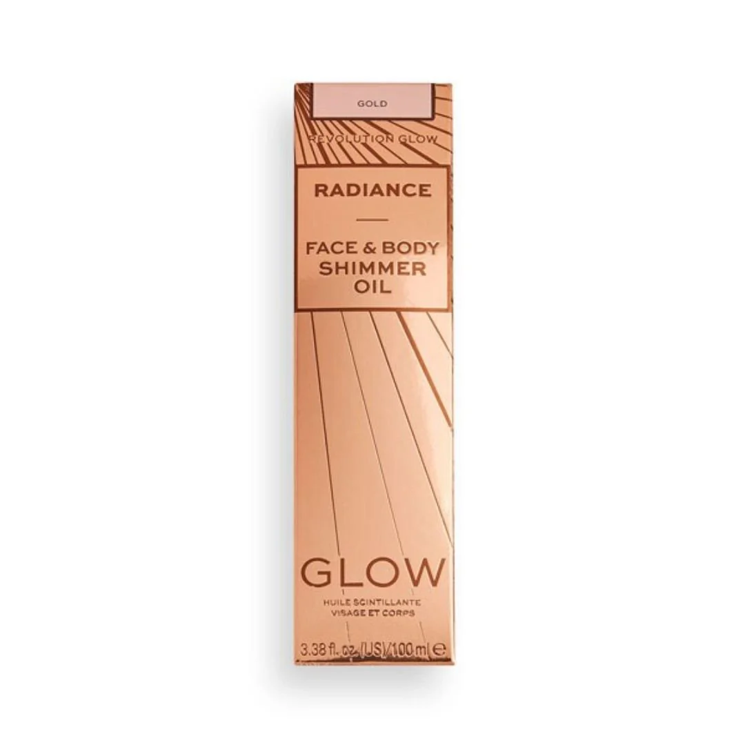 REVOLUTION  Glow Radiance Face & Body Shimmer Oil - 100ml - Image 4