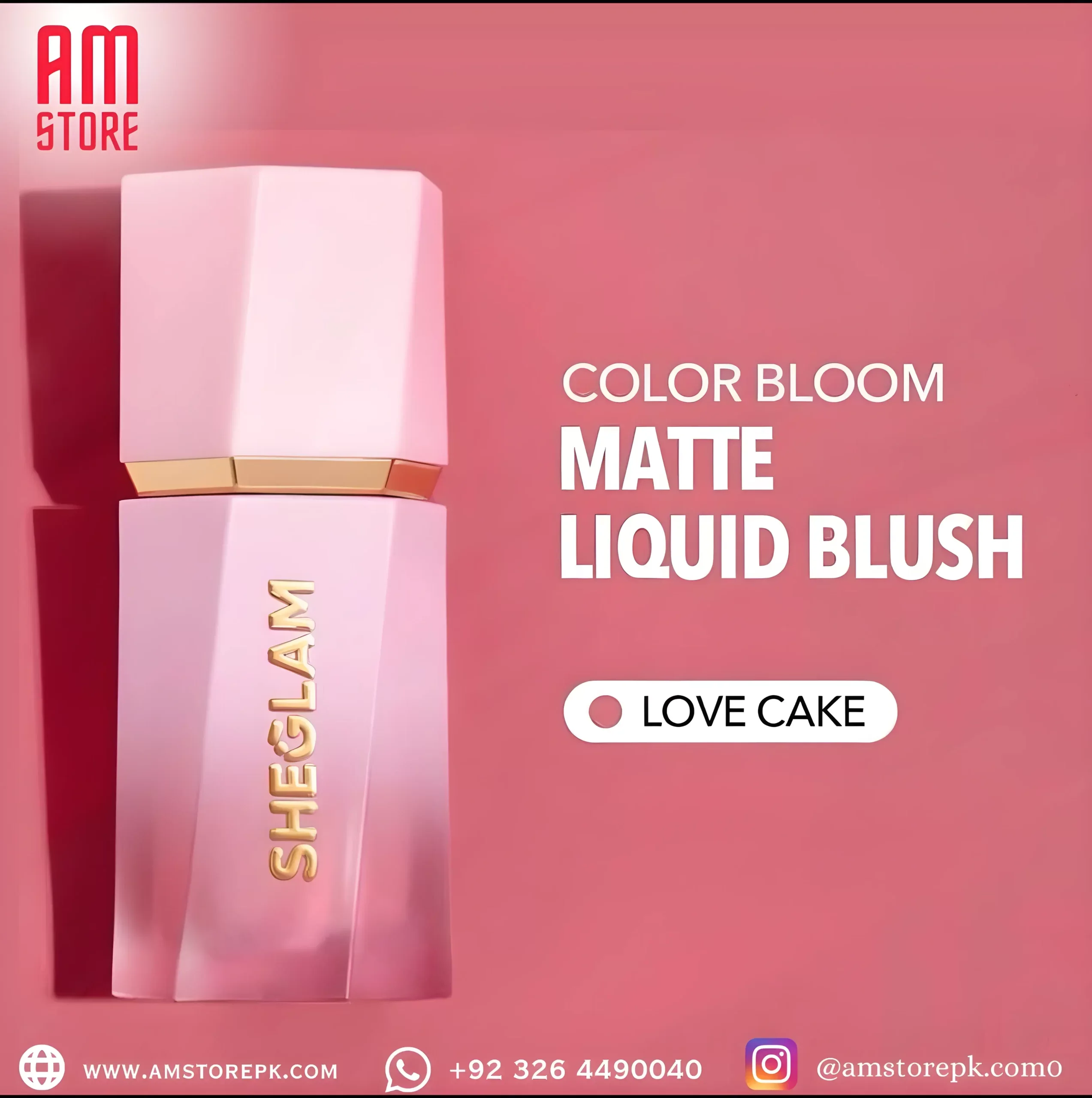 SHEGLAM COLOR BLOOM LIQUID BLUSH (LOVE CAKE )