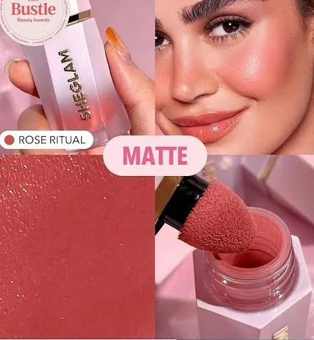 SHEGLAM COLOR BLOOM LIQUID BLUSH (ROSE RITUAL) - Image 3