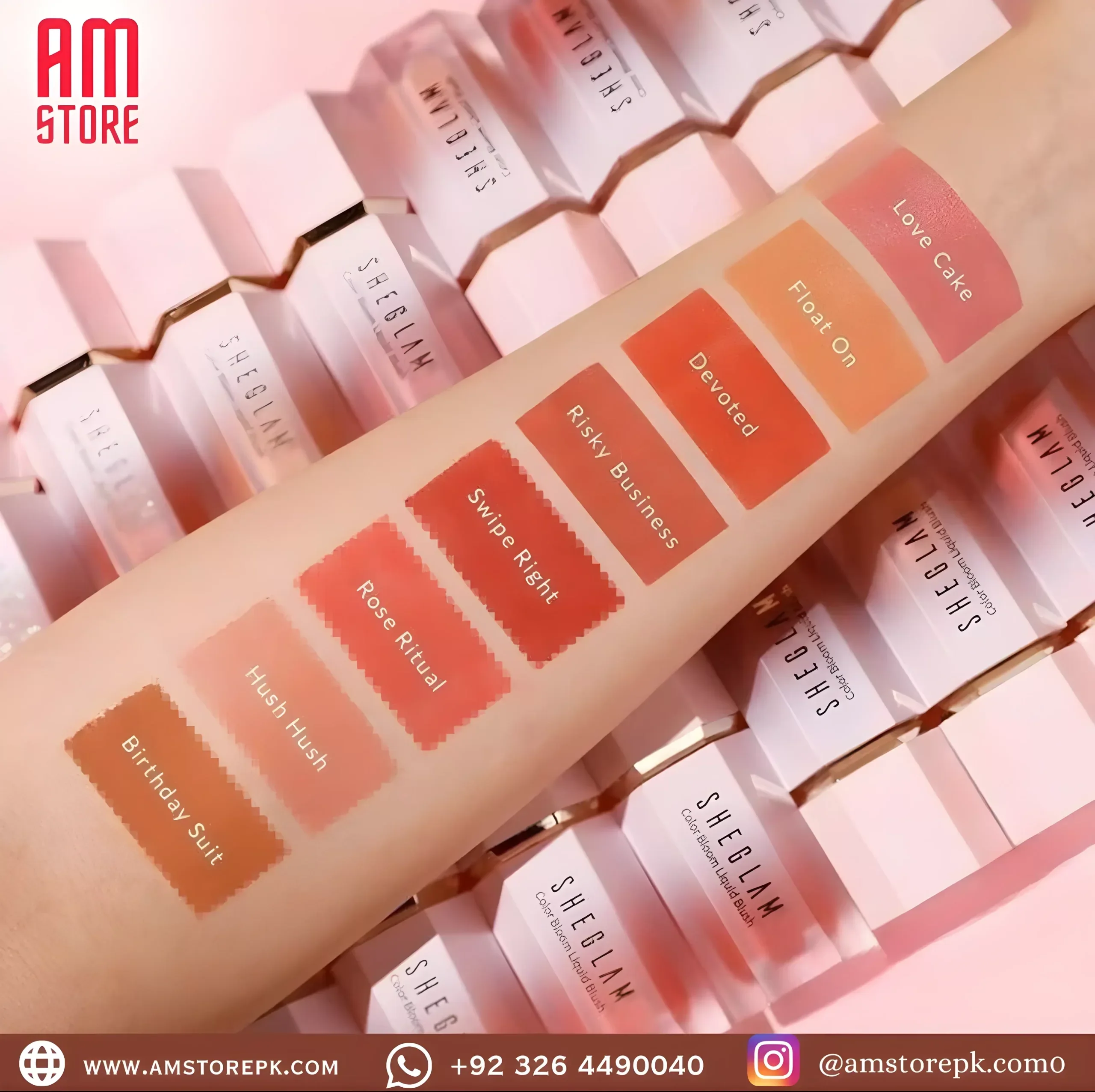 SHEGLAM COLOR BLOOM LIQUID BLUSH  (SWIPE RIGHT) - Image 2