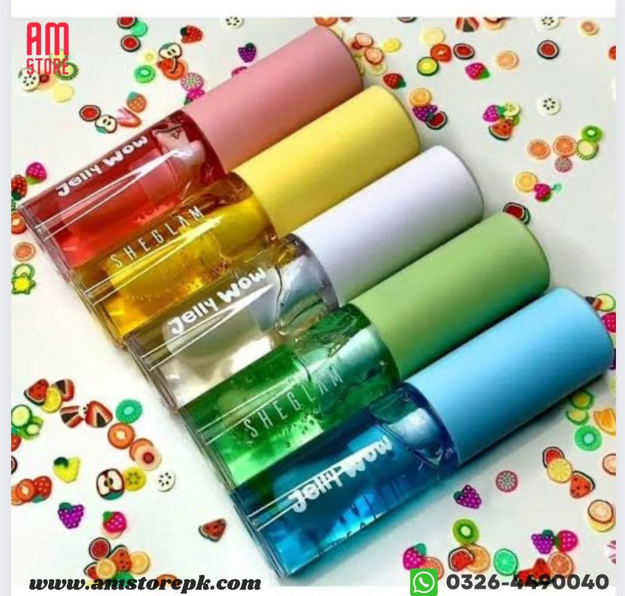 SHEGLAM Jelly Wow Hydrating Non-Sticky Lip Oil Moisturizing Plumping Lip Gloss (Pack of 5 ) - Image 3